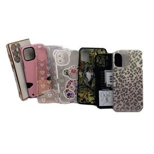 WHOLESALE Lot of 7 Cell Phone Cases Apple and Android Unlabled